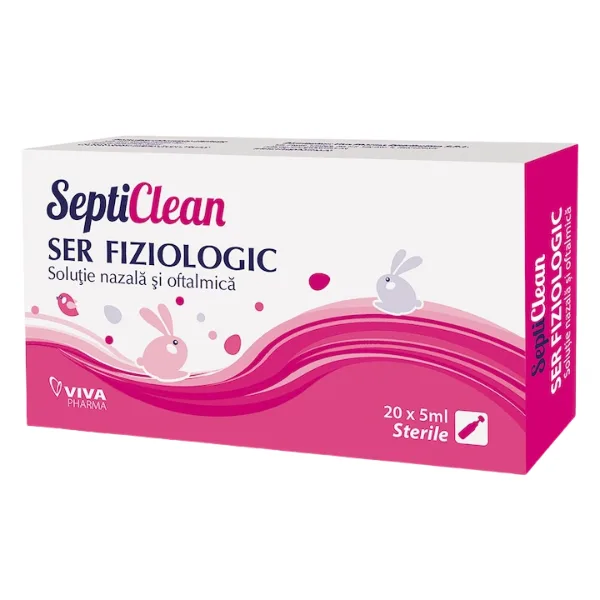 SeptiClean Ser fiziologic monodoze, Viva Pharma | 20 x 5 ml — preț și oferte