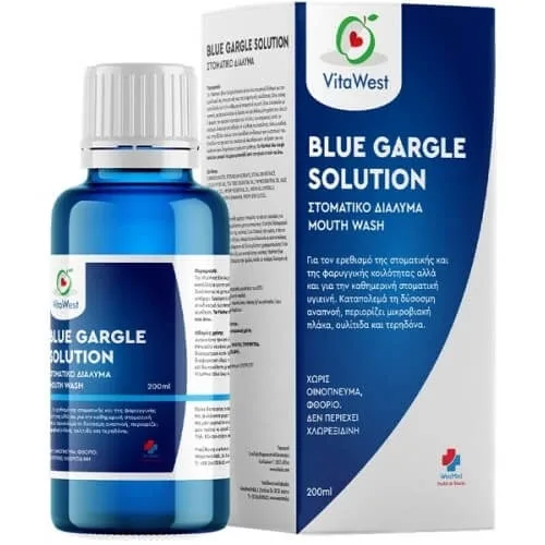 VITAWEST Blue Gargle Solution Apă de gură pentru uz zilnic 200ml — preț și oferte