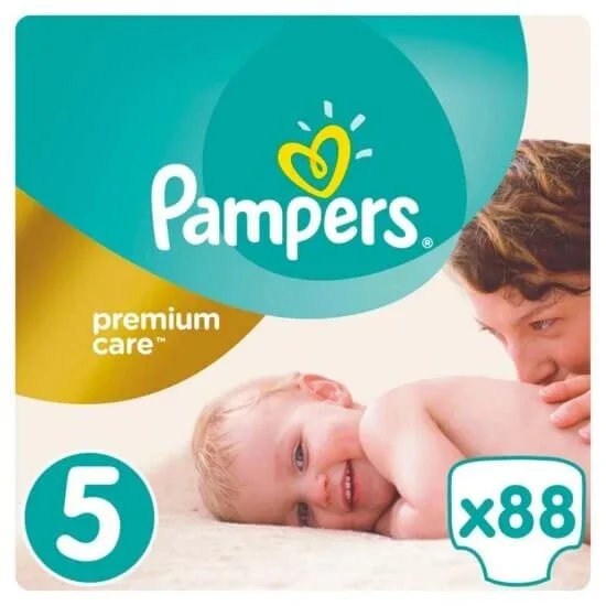 PAMPERS Scutece pentru copii Premium Care No.5 11-18Kgr 88 bucăți Mega Pack — preț și oferte