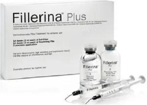 FILLERINA 12HA Densifying Filler Grade 4 Wrinkle Filling Treatment 14x2ml Filling Gel & 14x2ml Nourishing Film & 2 Precision Applicators