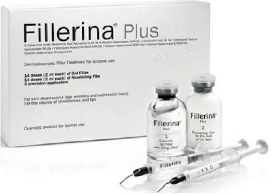 FILLERINA 12HA Densifying Filler Grade 4 Wrinkle Filling Treatment 14x2ml Filling Gel & 14x2ml Nourishing Film & 2 Precision Applicators — preț și oferte