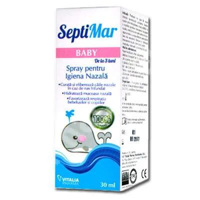 SEPTIMAR BABY APA DE MARE IZOTONA 30ML(3LUNI+) VIVA PHARMA — preț și oferte
