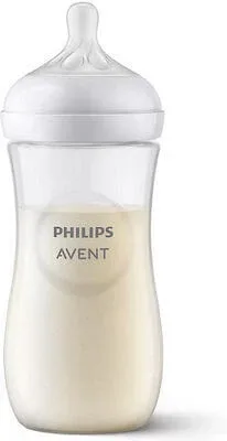 AVENT Natural Response Sticlă din plastic cu tetină din silicon pentru 3+ luni 330ml [SCY906/01] — preț și oferte