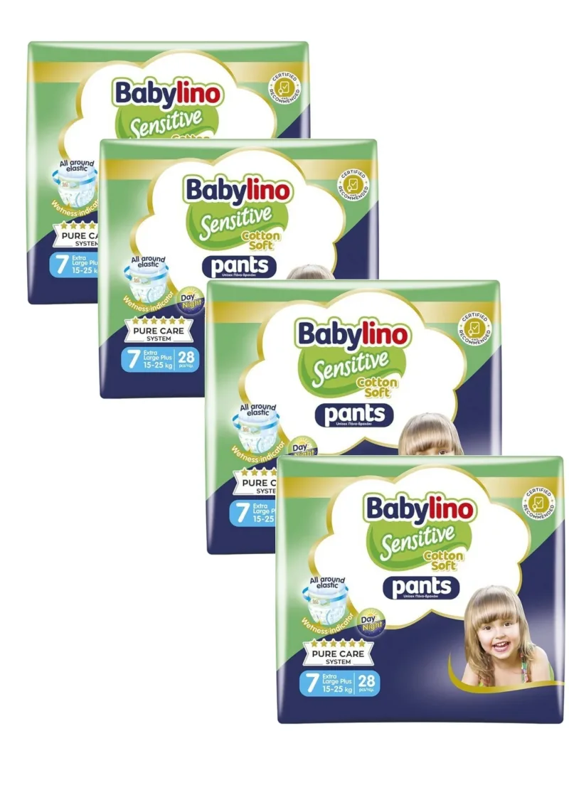 BABYLINO Pantaloni Bumbac Soft Pantaloni Pantaloni No7 15-25kg (28x4) 112 Bucăți — preț și oferte