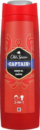 OLD SPICE Captain Gel de duș și șampon pentru bărbați 400ml