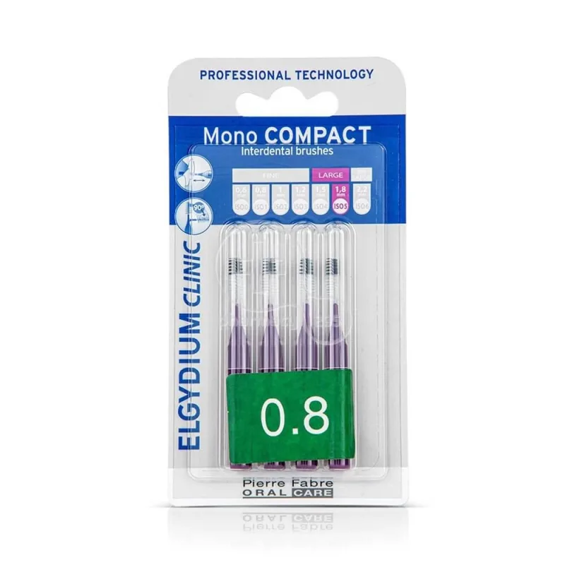 ELGYDIUM Perii interdentare Clinic Mono Compact 0.8mm x4 — preț și oferte
