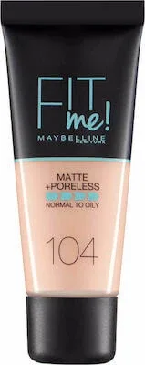 MAYBELLINE Fond de ten Fit Me pentru acoperire mată naturală 30ml 104 Soft Ivory Maybelline New York — preț și oferte