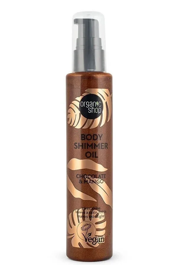 NATURA SIBERICA Body Shimmer Oil Ulei de strălucire pentru corp cu parfum de ciocolată și mango 100 ml — preț și oferte