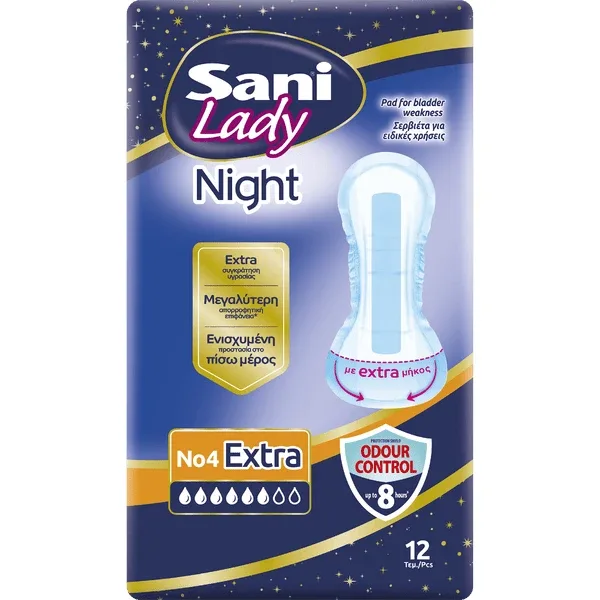 SANI Lady Extra Night Acateia Șervețele No4 12 bucăți — preț și oferte