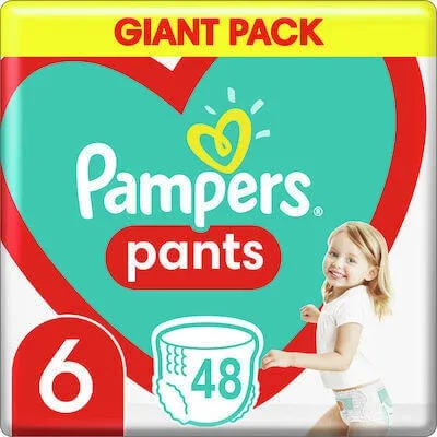 PAMPERS Pants Pants Pants No 6 Giant Pack (15+kg) 48 bucăți — preț și oferte