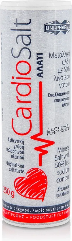 UNI-PHARMA Cardio Salt Sare minerală cu 50% mai puțin sodiu 250gr