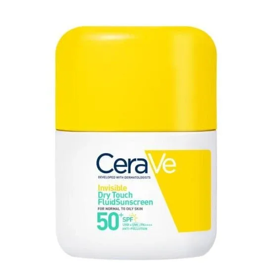 CERAVE Fluide Invisible Toucher Sec Protecție solară pentru piele normală până la grasă SPF50+ 50ml — preț și oferte