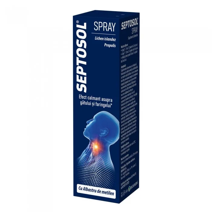 Septosol spray cu albastru de metilen, Biofarm | 30 ml — preț și oferte