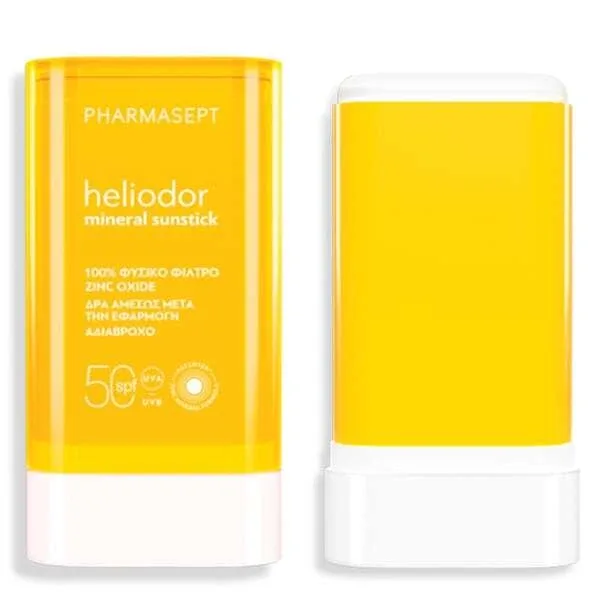 PHARMASEPT Heliodor Mineral Sunstick Protecție solară față și corp SPF50, 25g — preț și oferte