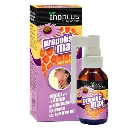 INOPLUS Propolis Max Cimbru Spray cu propolis și echinacea pentru gât iritat și faringită 20ml — preț și oferte
