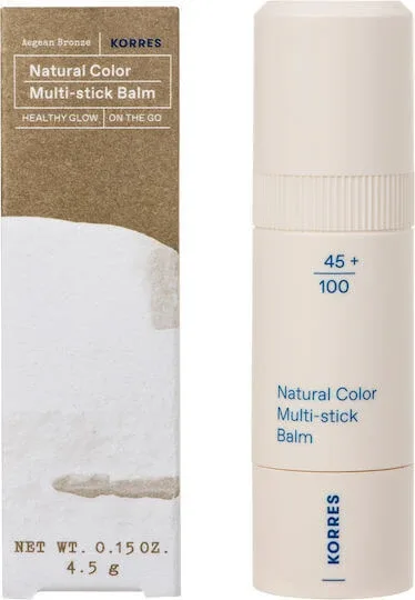 KORRES Agean Bronze Bronze Natural Color Multi-stick Balm Healthy Glow Highlighter pentru o culoare sănătoasă pe pomeți și buze 4.5gr — preț și oferte