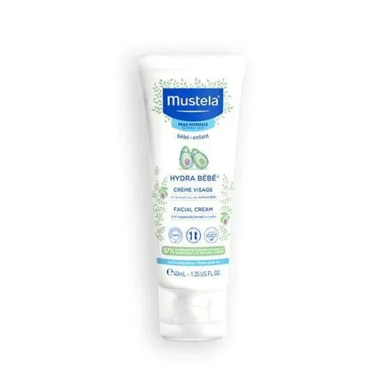 MUSTELA Hydra-Bebe Crème Visage Cremă hidratantă cu avocado organic 40ml — preț și oferte