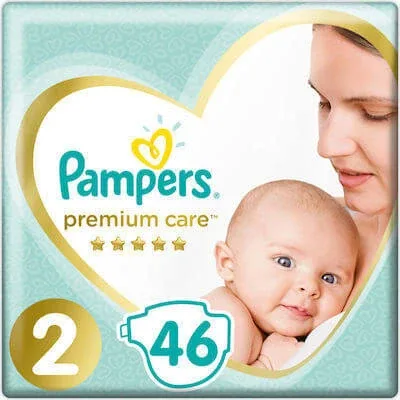 PAMPERS Scutece pentru copii Premium Care No.2 4-8Kgr 46 bucăți Jumbo Pack — preț și oferte