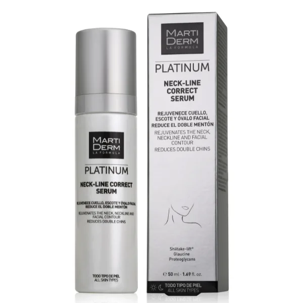 Ser corector pentru linia gatului si a decolteului cu proteoglicani Neck-Line Correct, Platinum, Martiderm | 50 ml — preț și oferte
