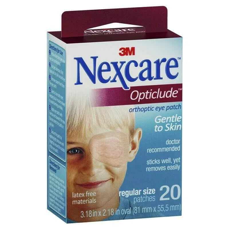 OPTICLUDE 3M Nexcare Tampoane pentru ochi, dimensiune normală, culoare bej 20 bucăți — preț și oferte