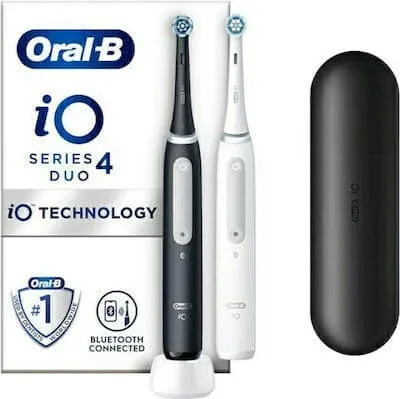 Periuță de dinți electrică reîncărcabilă ORAL B iO Series 4 Duo în alb și negru 2 bucăți — preț și oferte