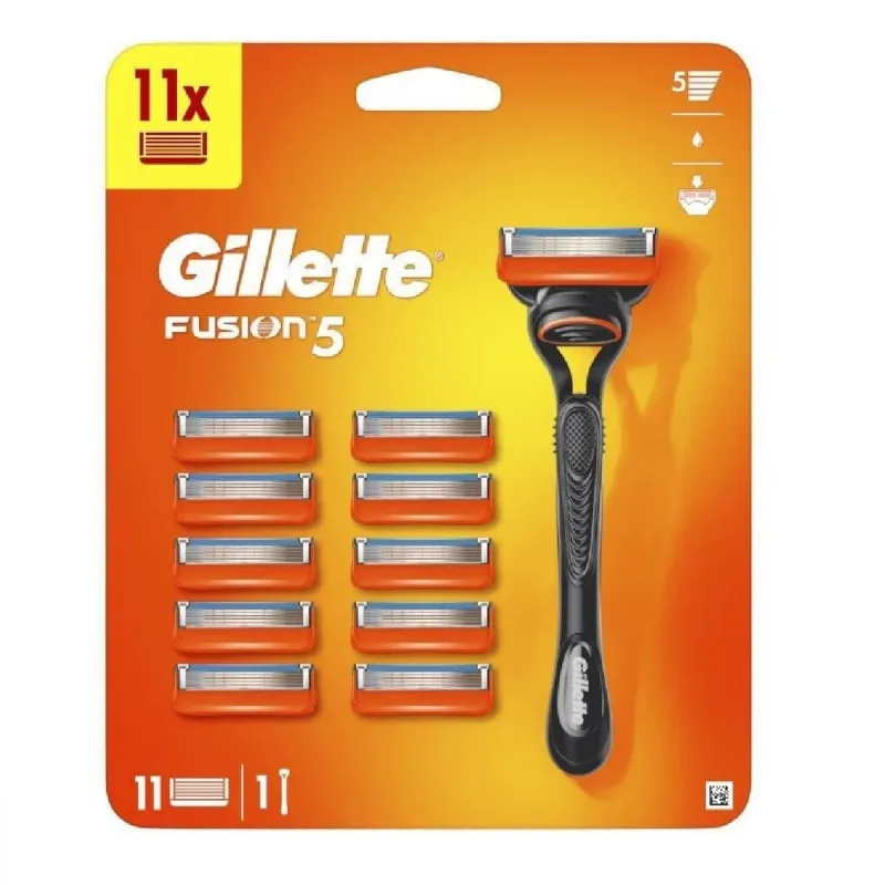 Mâner de bărbierit pentru bărbați GILLETTE Fusion5, 1 bucată și 11 capete de rezervă — preț și oferte