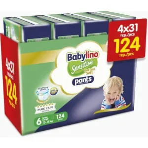 BABYLINO Pantaloni Bumbac Soft Pantaloni Pantaloni No6 13-18kg (31x4) 124 Bucăți