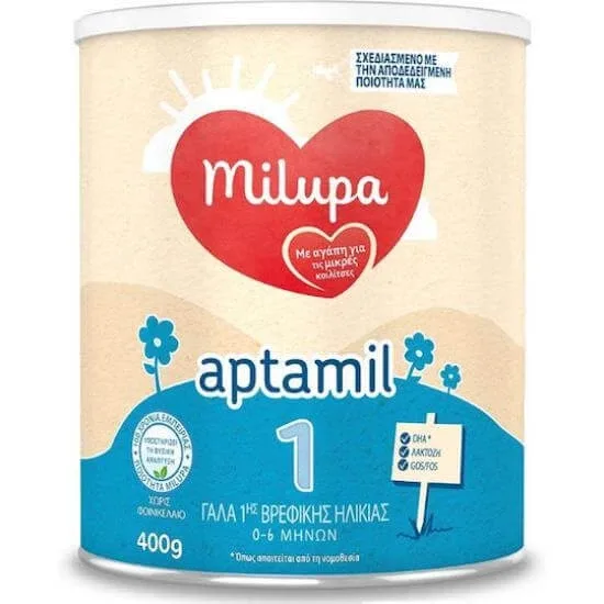 MILUPA Aptamil 1 Lapte pentru sugari de la 0 la 6 luni, 400g — preț și oferte