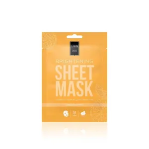 LAVISH CARE Sheet Mask Brightening Glow Me Mască de față cu vitamina C pentru tonifiere și strălucire 25g (portocaliu)