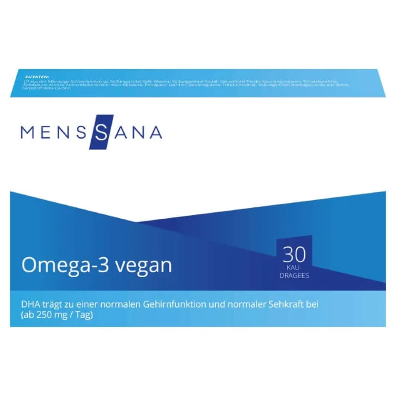 Omega-3 Vegan Pastile masticabile MensSana 30 St — preț și oferte