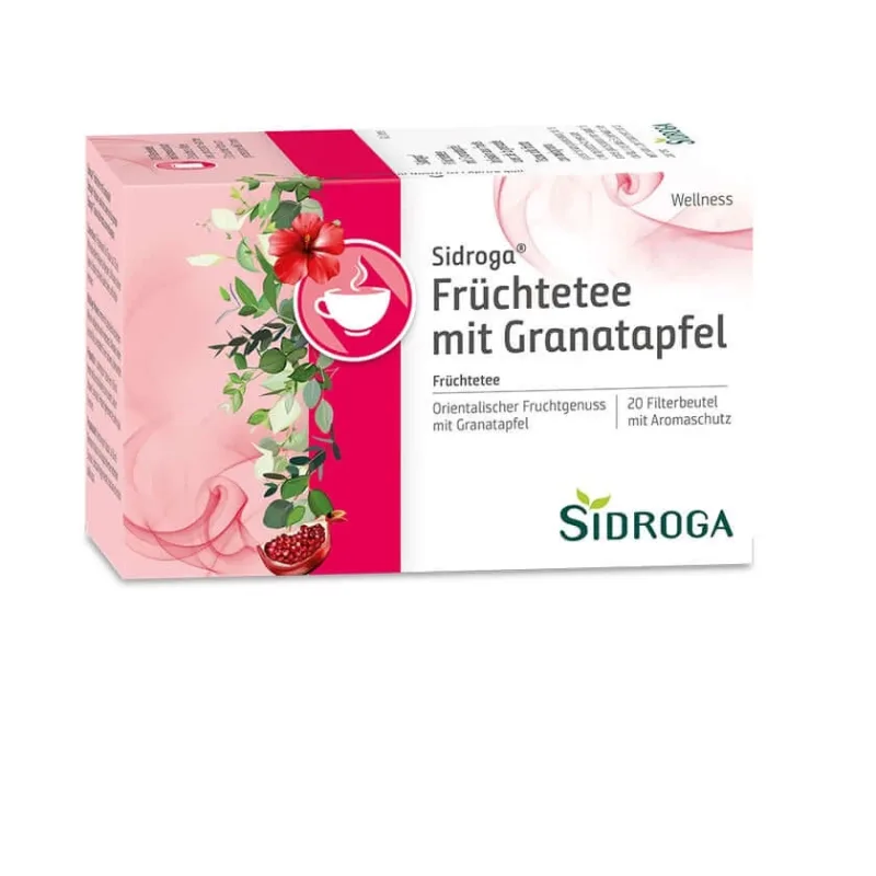 Sidroga Wellness Ceai de fructe cu rodie 20X2,0 g — preț și oferte