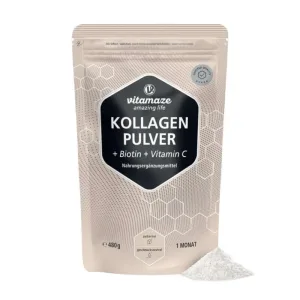 Pudră de colagen + biotină + vitamina C 480 g