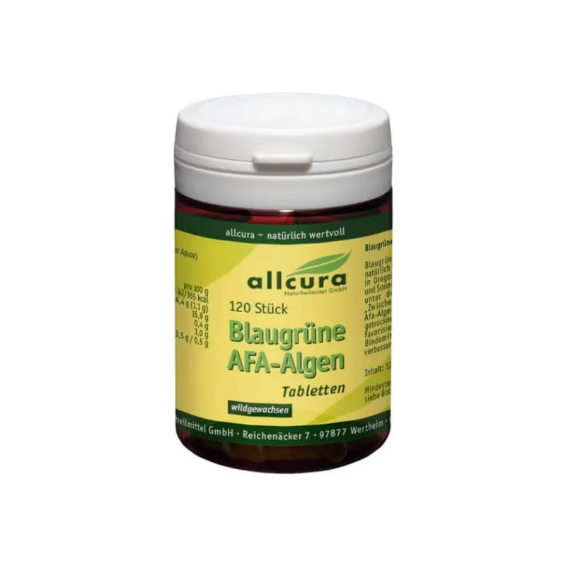 allcrua AFA Algae 250 mg albastru-verde comprimate 120 St — preț și oferte