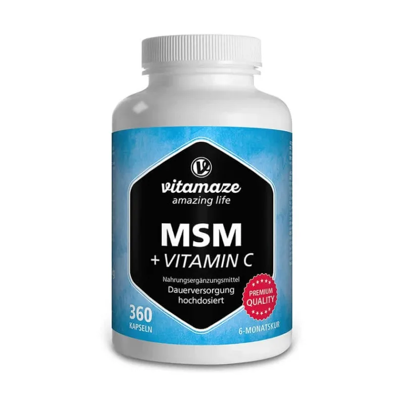 Vitamaze MSM doză mare + vitamina C 360 St — preț și oferte