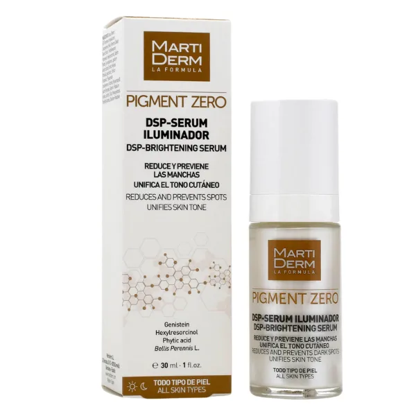 Ser iluminator pentru pete pigmentare Pigment Zero DSP, Martiderm | 30 ml — preț și oferte