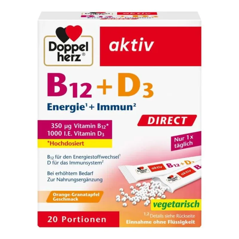Double Heart B12+d3 Direct Pellets 20 Capsule — preț și oferte