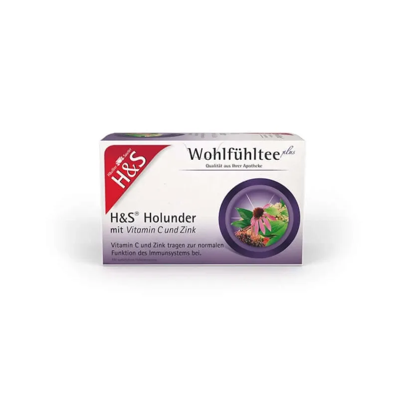 H&S Elderberry M.vitamina C și Zinc Filtru 20X2,5 g — preț și oferte
