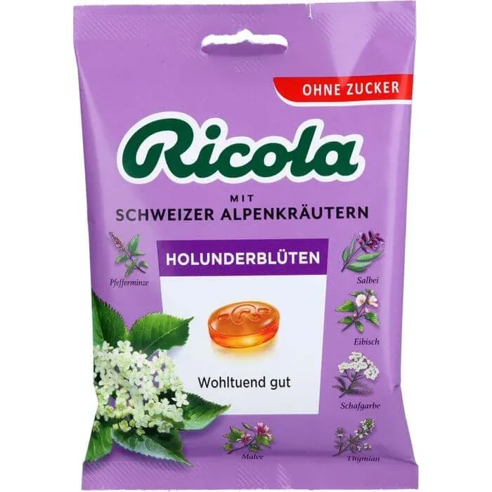 RICOLA o.Z.Beutel dulciuri cu flori de soc 75 g — preț și oferte