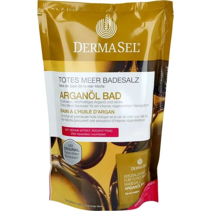 DERMASEL săruri de baie de la Marea Moartă + ulei de argan 1 P — preț și oferte