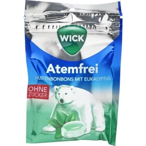 WICK Bomboane fără respirație cu eucalipt fără plic de zahăr 72 g