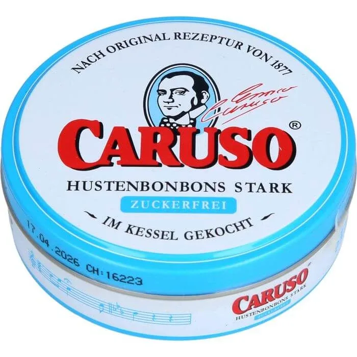 Pliculețe pentru tuse CARUSO puternice fără zahăr 50 g — preț și oferte