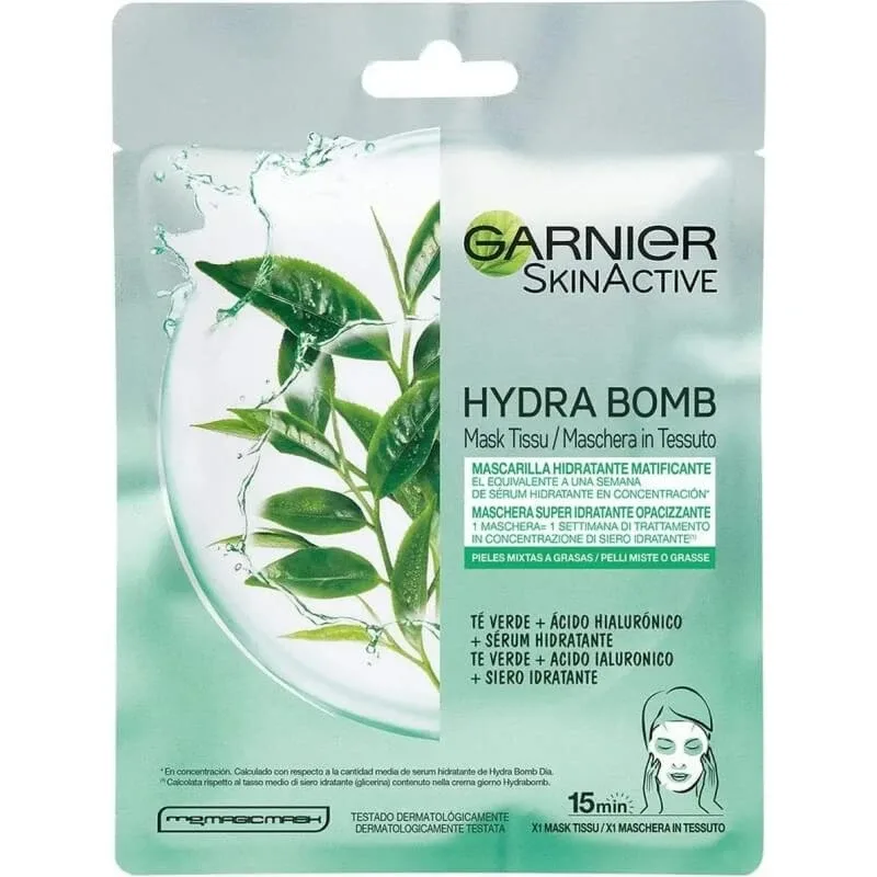 Garnier Skinactive Hydra Bomb – mască din țesătură super-hidratantă și matifiantă pentru tenul mixt sau gras — preț și oferte