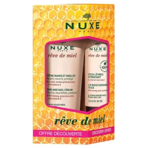 Nuxe Promo Pack Reve De Miel Set de îngrijire hidratantă cu balsam de buze 4g și cremă de mâini 50ml