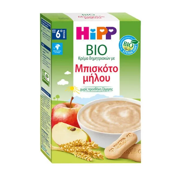 HIPP Bio Baby Cream cu Apple Cookie De la 6 luni 200g — preț și oferte