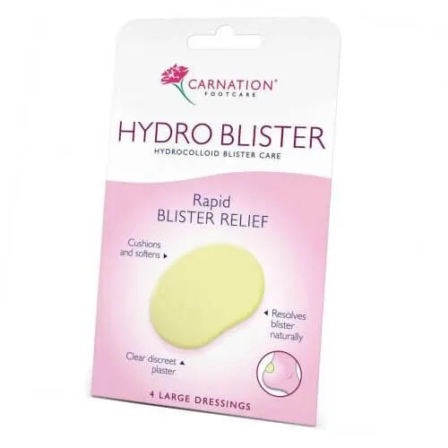 CARNATION Hydrocolloid Blister Care Hydrocolloid Pads pentru ameliorarea veziculelor 4 bucăți — preț și oferte