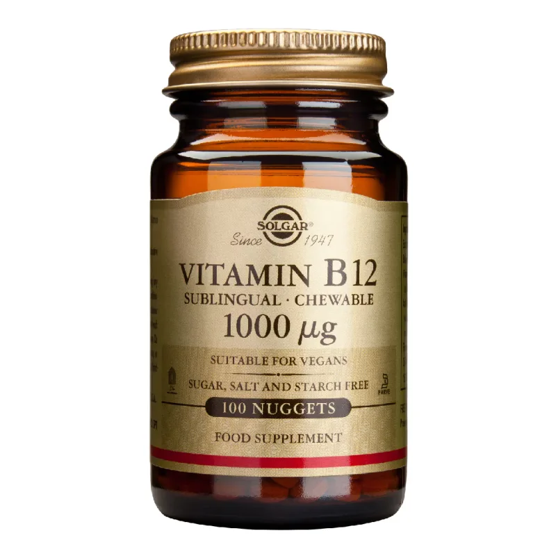 Vitamina B12, 1000µg sublingual, 100 tablete, Solgar — preț și oferte