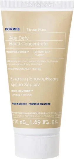 KORRES White Pine Age Defy Hand Concentrate White Pine Hand Cream for Intensive Repair 50ml