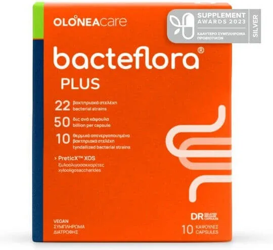 OLONEA BacteFlora Plus cu probiotice și prebiotice pentru fiecare zi cu compoziție îmbunătățită 10 capsule pe bază de plante — preț și oferte