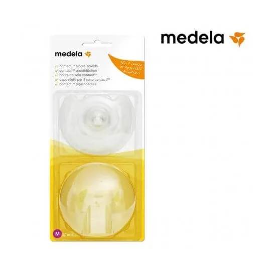 MEDELA Contact Nipple Shields-Silicone Nipple Shields cu cutie medie — preț și oferte