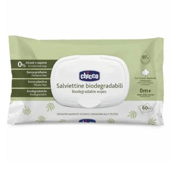 CHICCO Șervețele biodegradabile Șervețele biodegradabile, 60 bucăți — preț și oferte